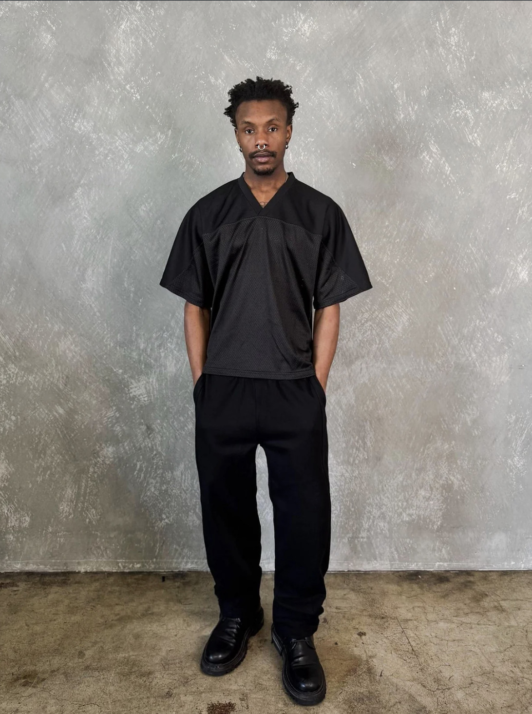 MADE IN LOS ANGELES | PLEATED STRAIGHT SWEATPANTS - BLACK [MIT-PS1]